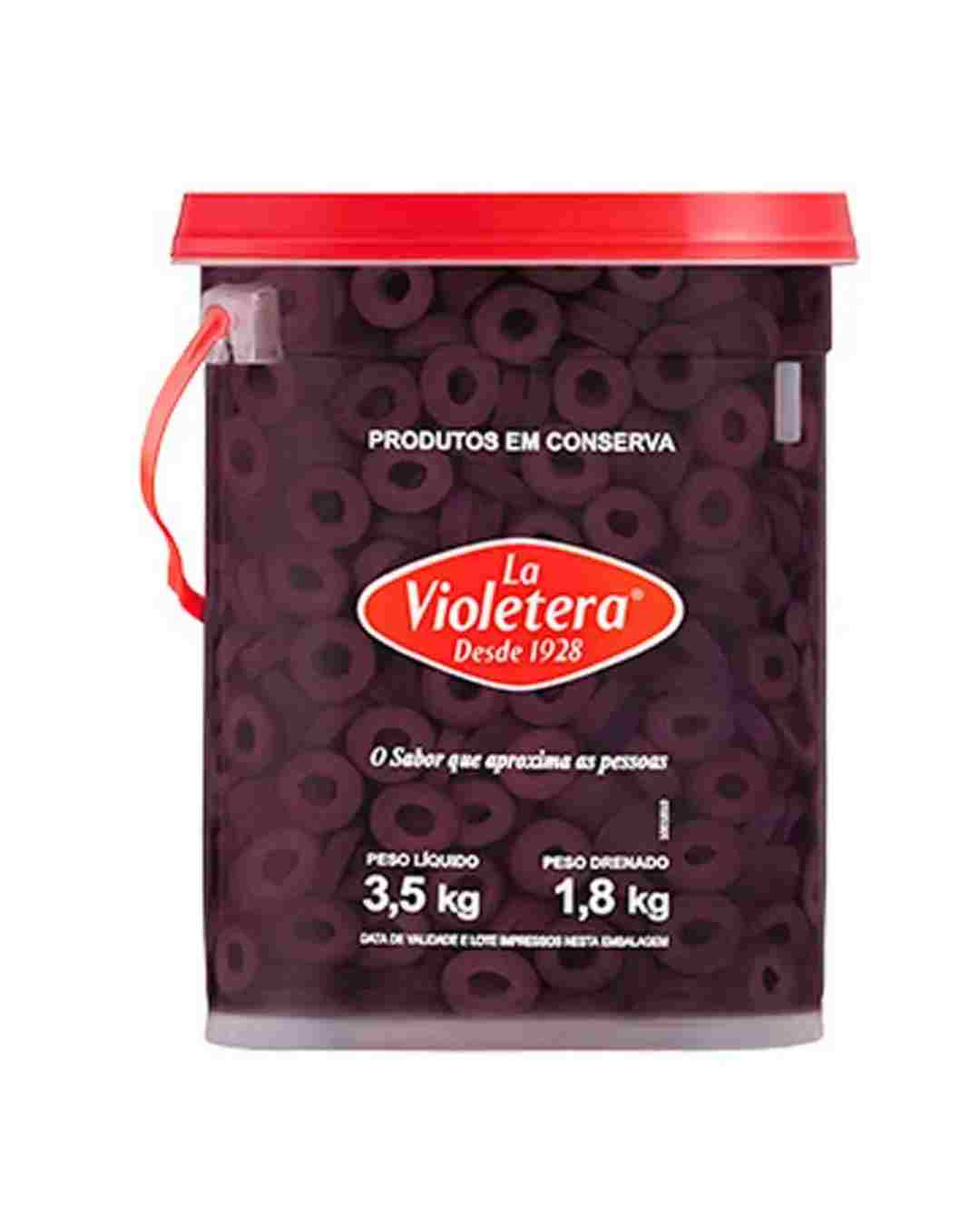Azeitona Preta Fatiada La Violetera 1,8kg