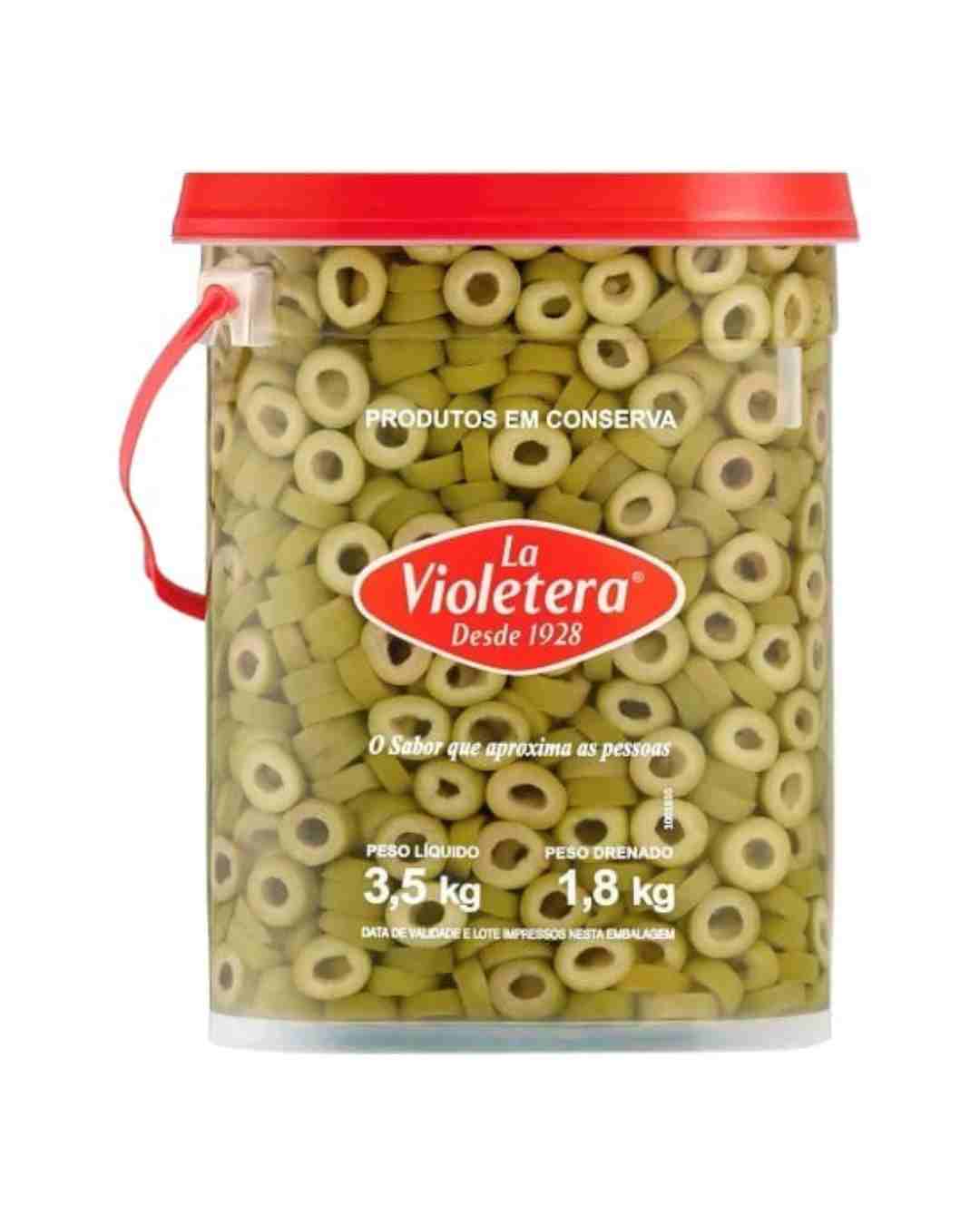 Azeitona Verde Fatiada La Violetera 1,8kg