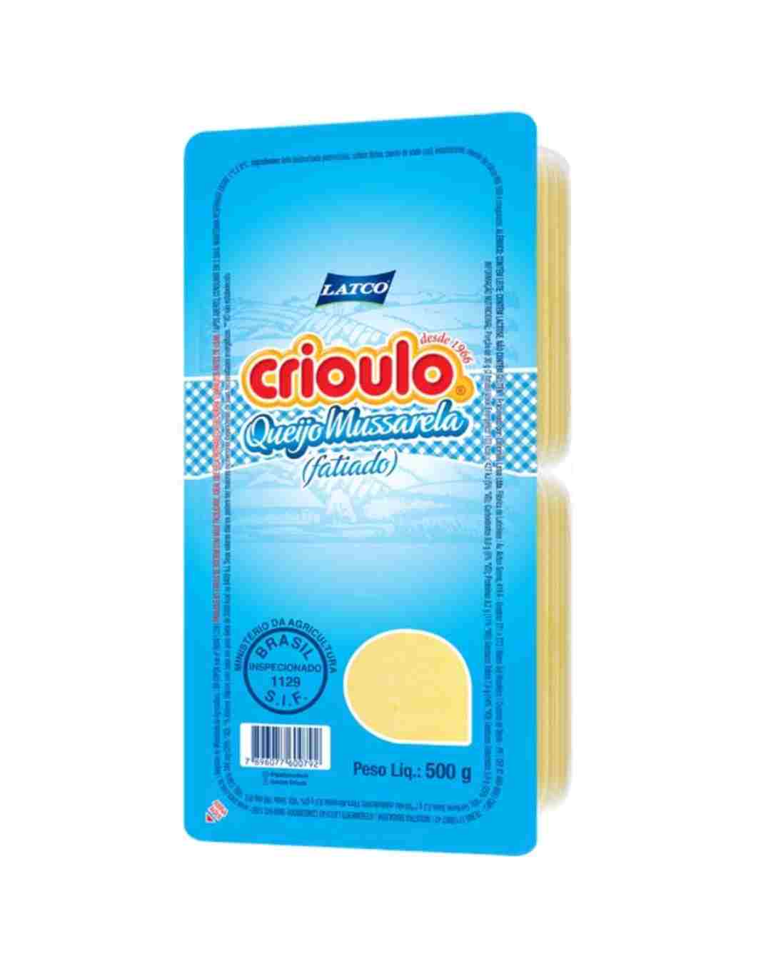 Queijo Mussarela Fat Crioulo 500g