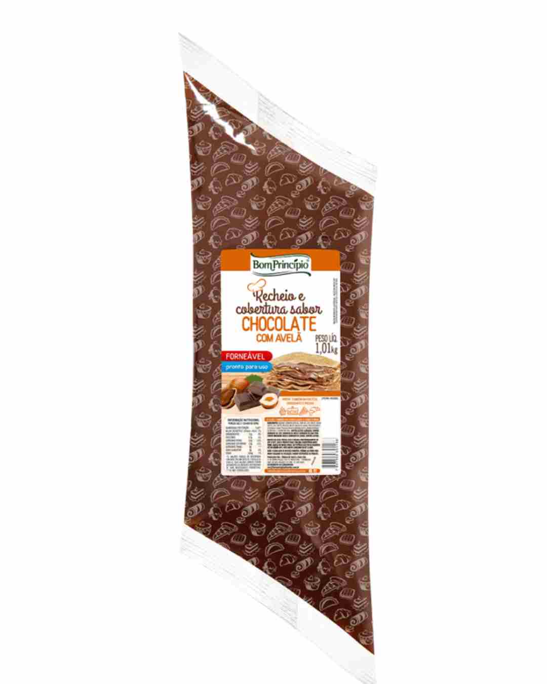 Recheio Chocolate e Avela Bisn Bom Principio 1,01kg PIZZA