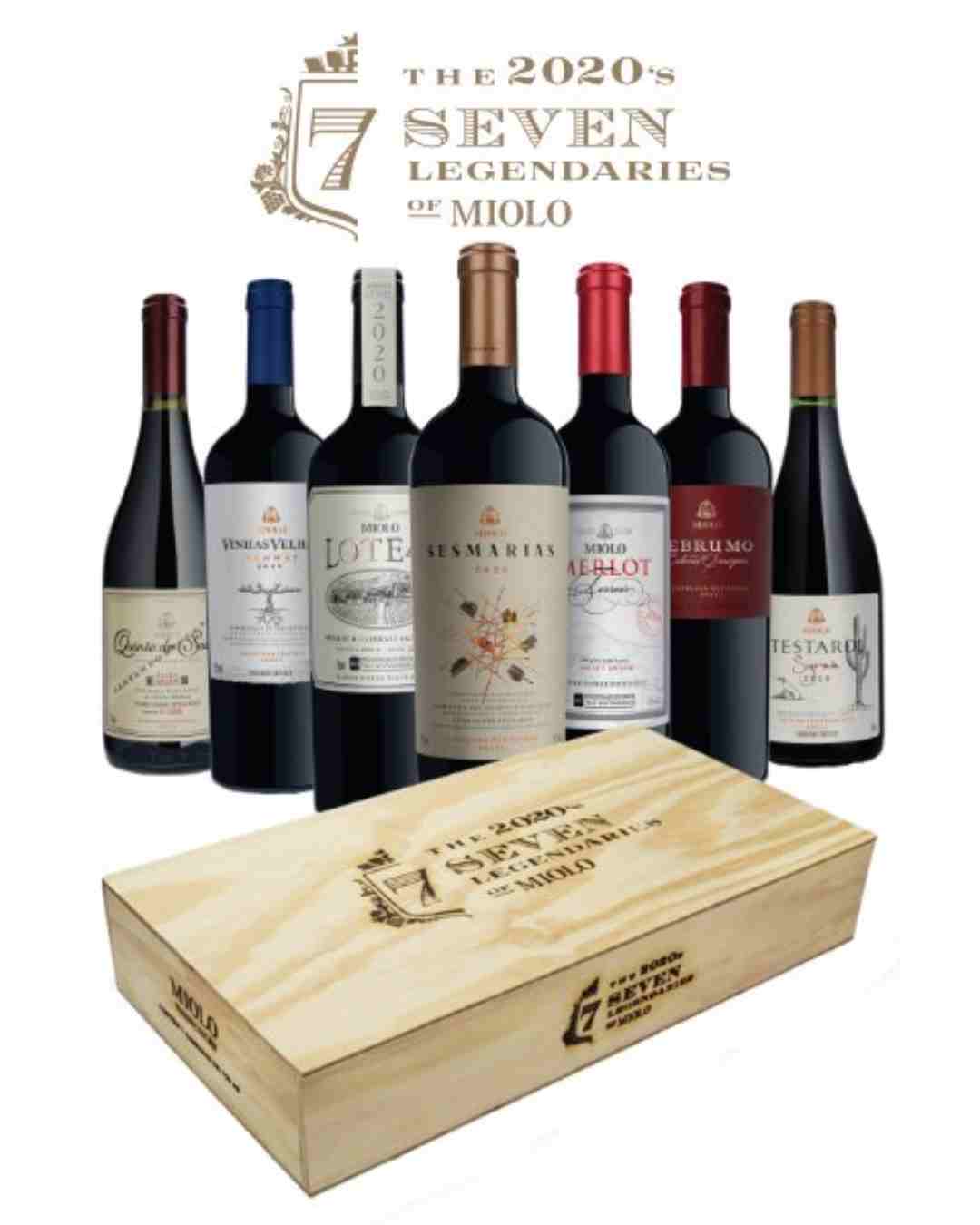 Kit Lendarios 2022 Caixa Madeira 7x750ml